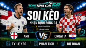 Đội hình dự kiến trước trận Anh vs Croatia