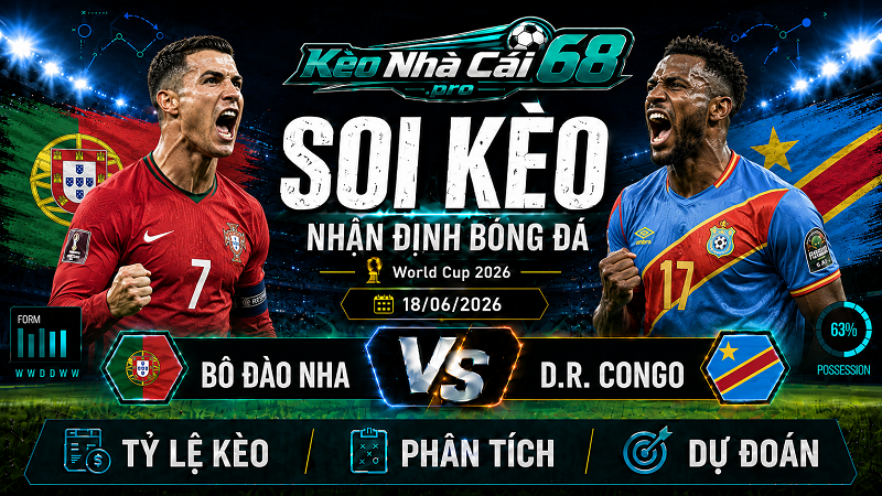Đội hình dự kiến trước trận Bồ Đào Nha vs D.R. Congo