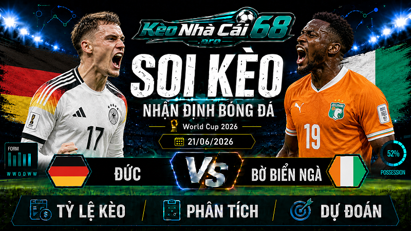 Đội hình dự kiến trước trận Đức vs Bờ Biển Ngà