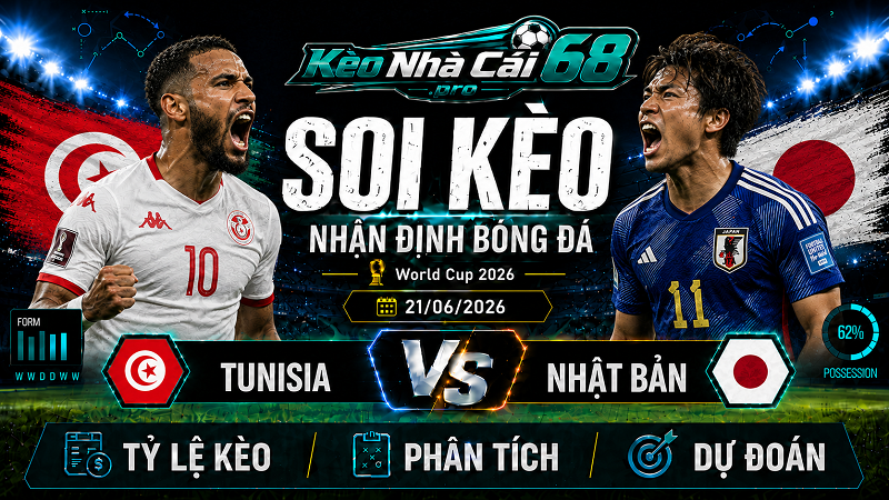 Đội hình dự kiến trước trận Tunisia vs Nhật Bản